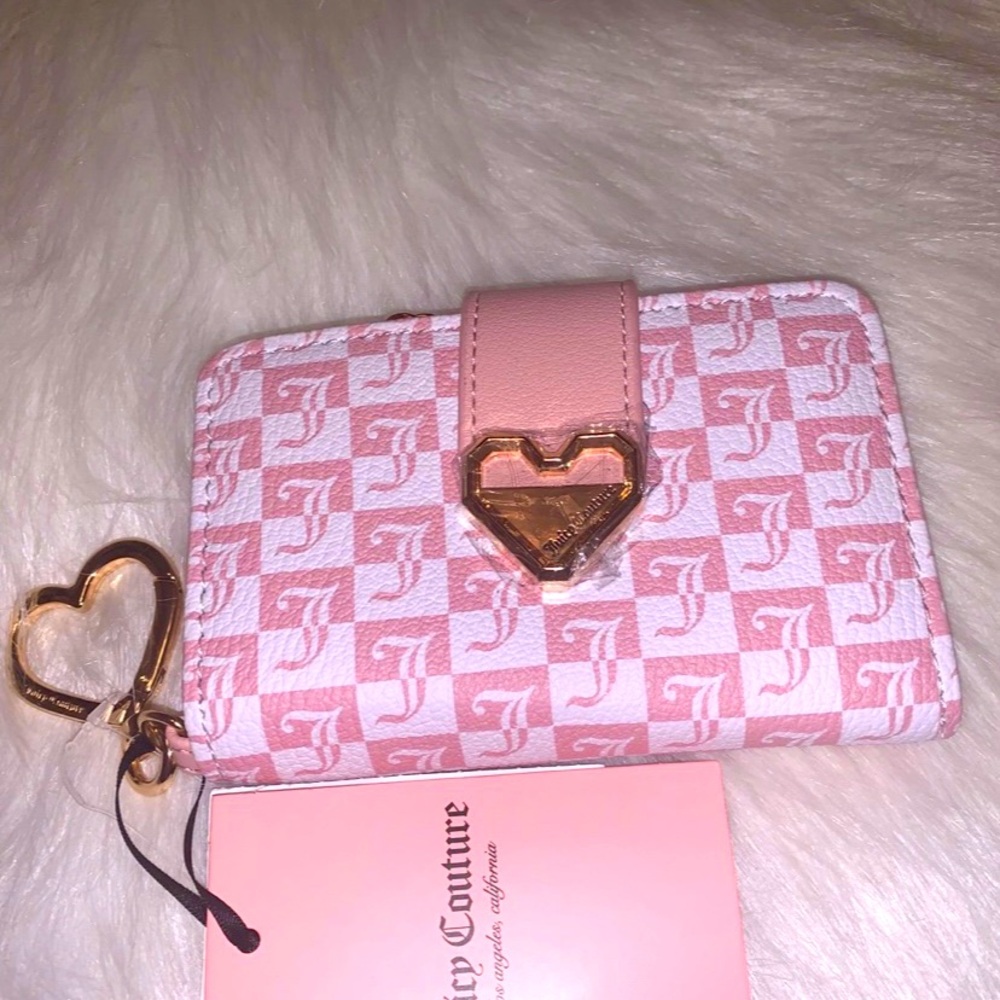 NEW!!! JUICY COUTURE PINK JC LOGO WALLET